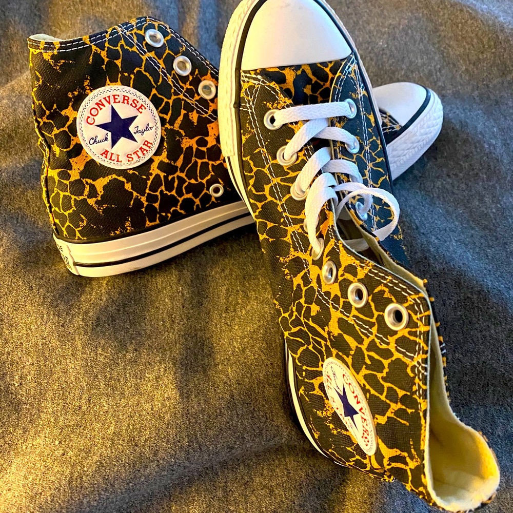 Brand New Leopard Converse Hi Tops
